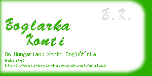 boglarka konti business card